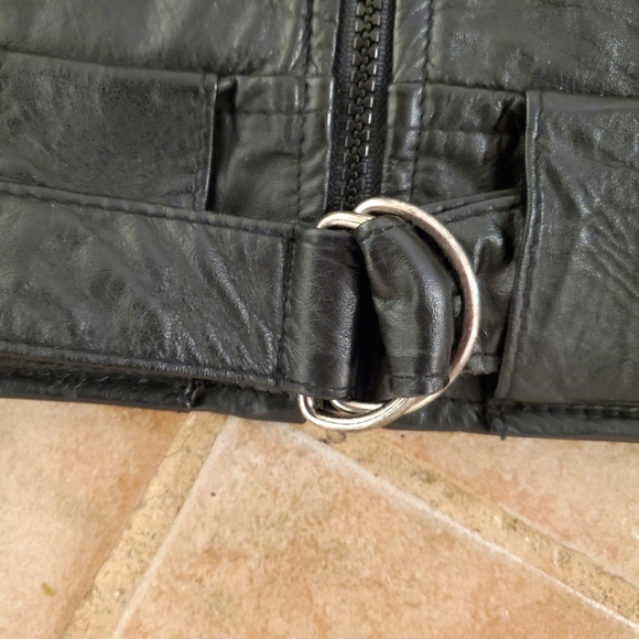 The Leather Ranch Vintage Black Genuine Leather Jacket, Unisex Size 2 - Picture 4 of 12